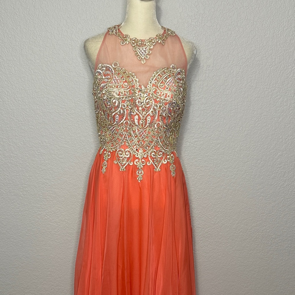 Studio17 Prom Dress Evening Gown Formal in Coral 6